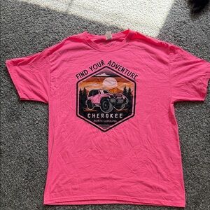 Cherokee Hot Pink 'Find Your Adventure' Graphic Tee
